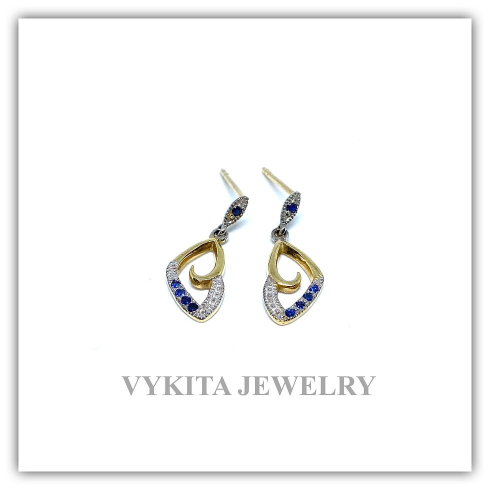 Thumbnail: 18K Sapphire Earrings