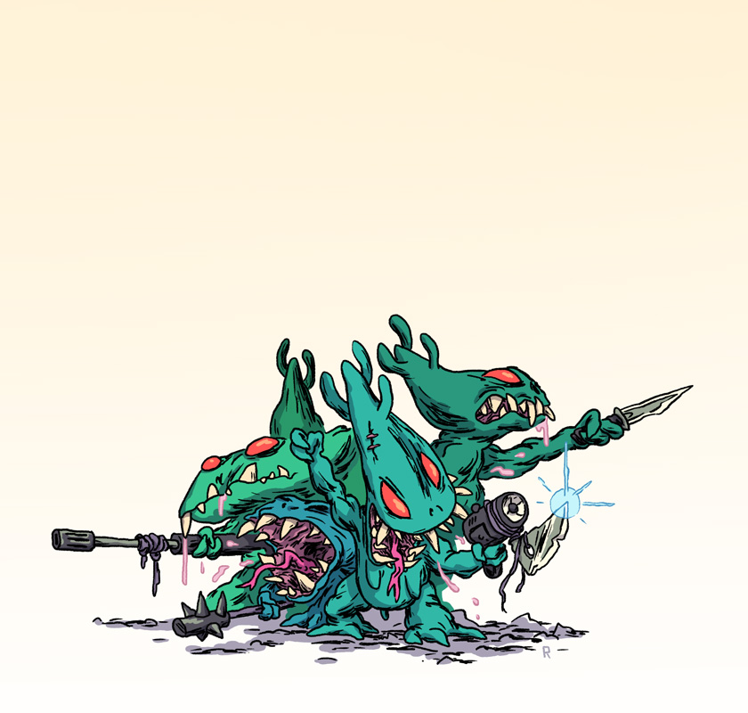 Рисунки на стену в стиле гоблин кор