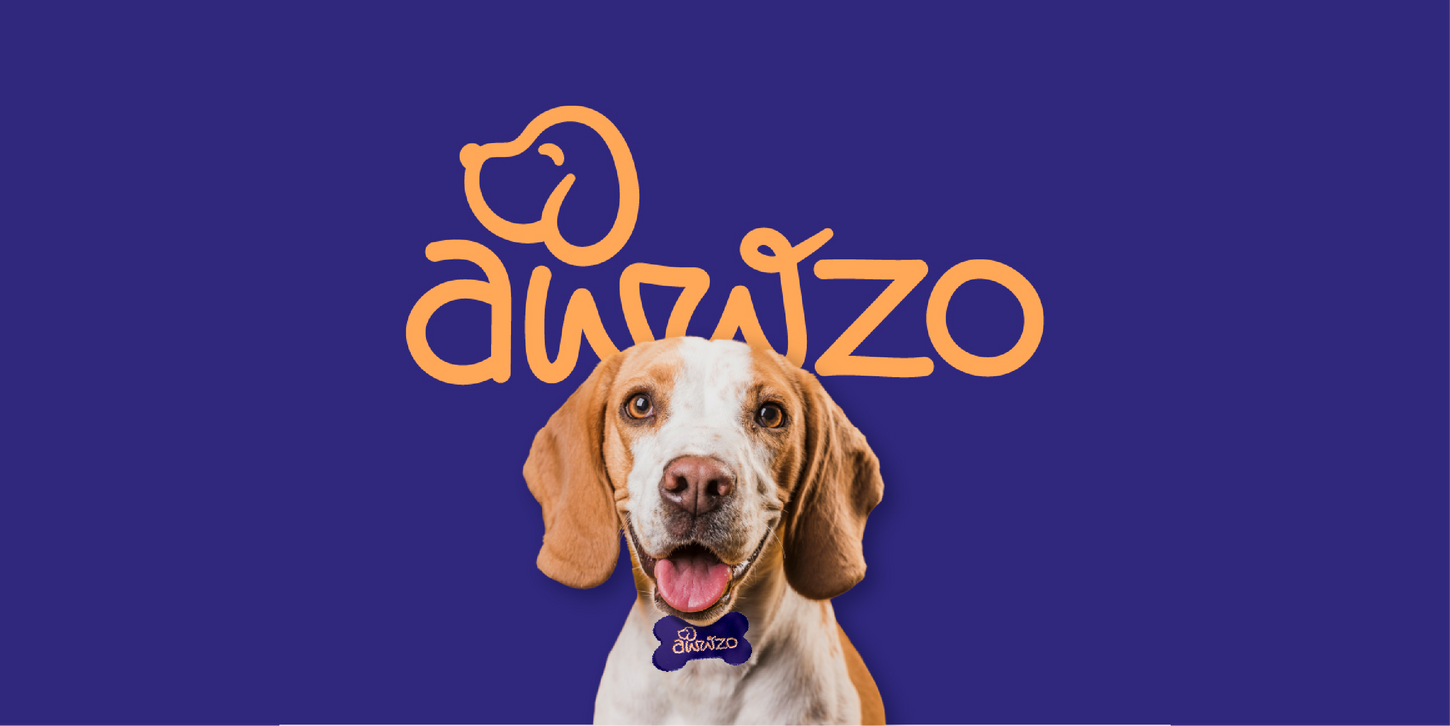 Awwzo's Logo with a happy dog