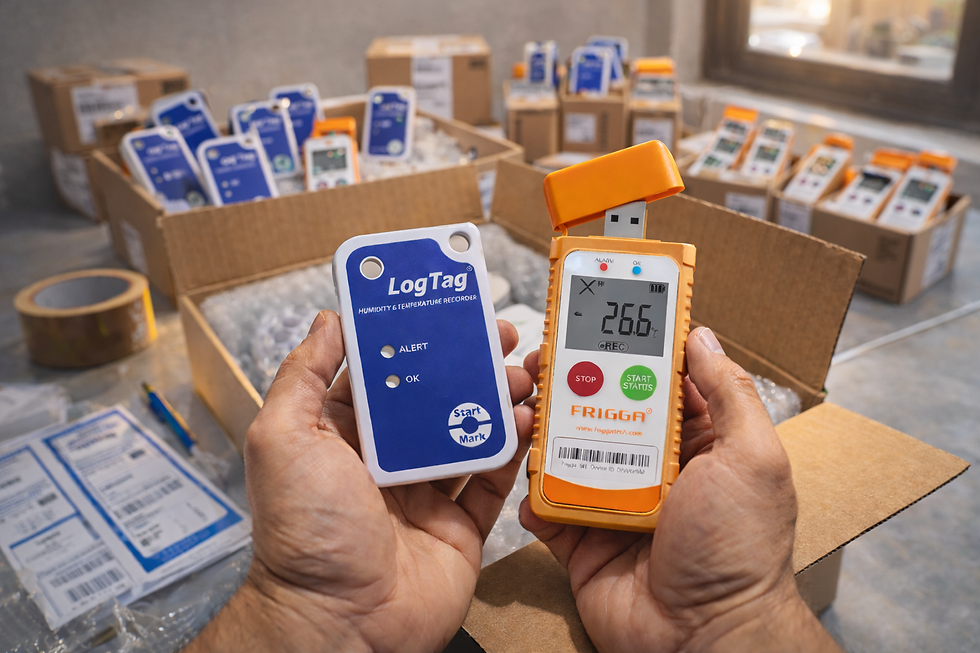 Registradores de la marca Logtag y Frigga en Global Sensors de Colombia