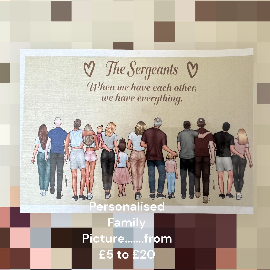 Personalised Family Picture £5-£20