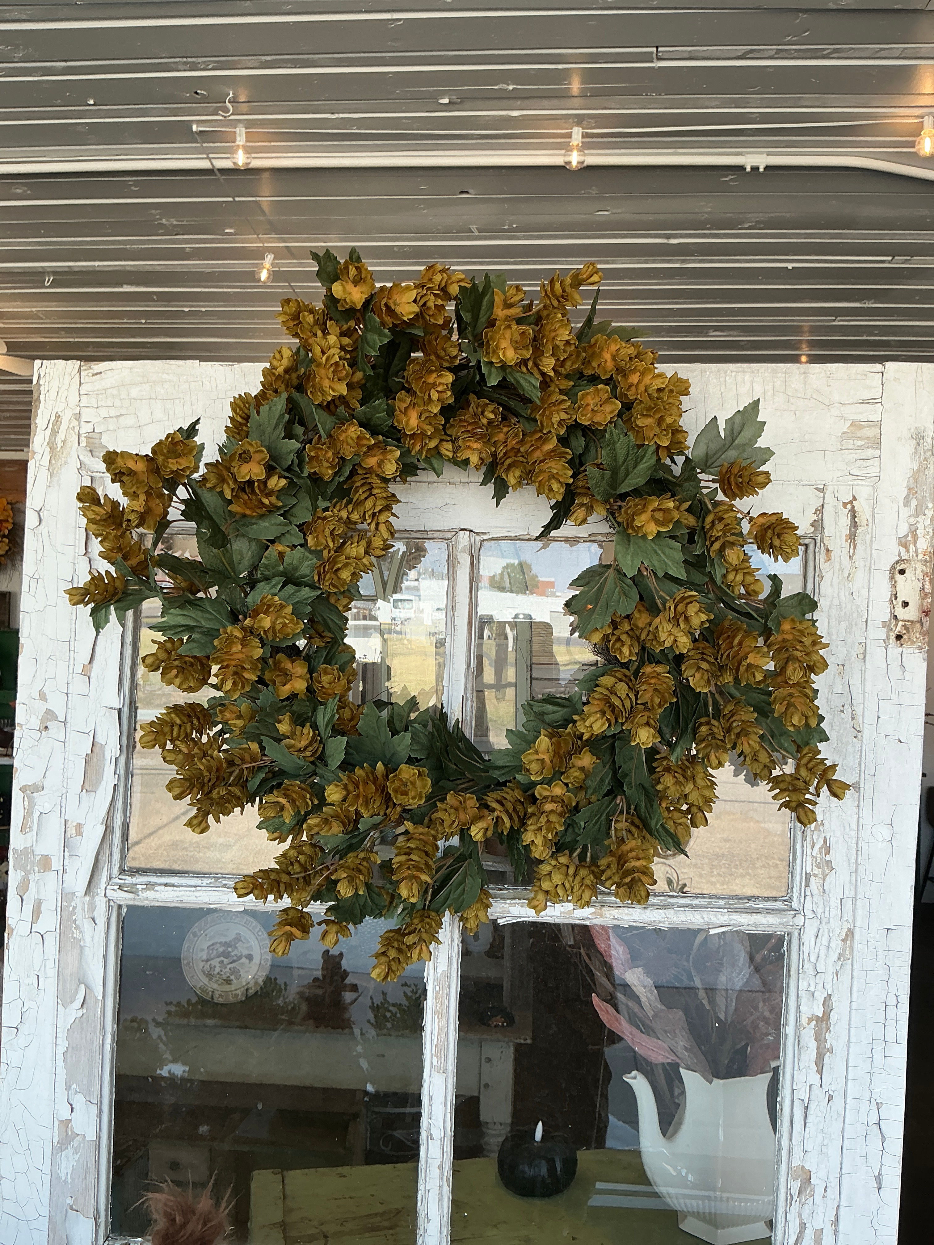 18” Green Hops Wreath