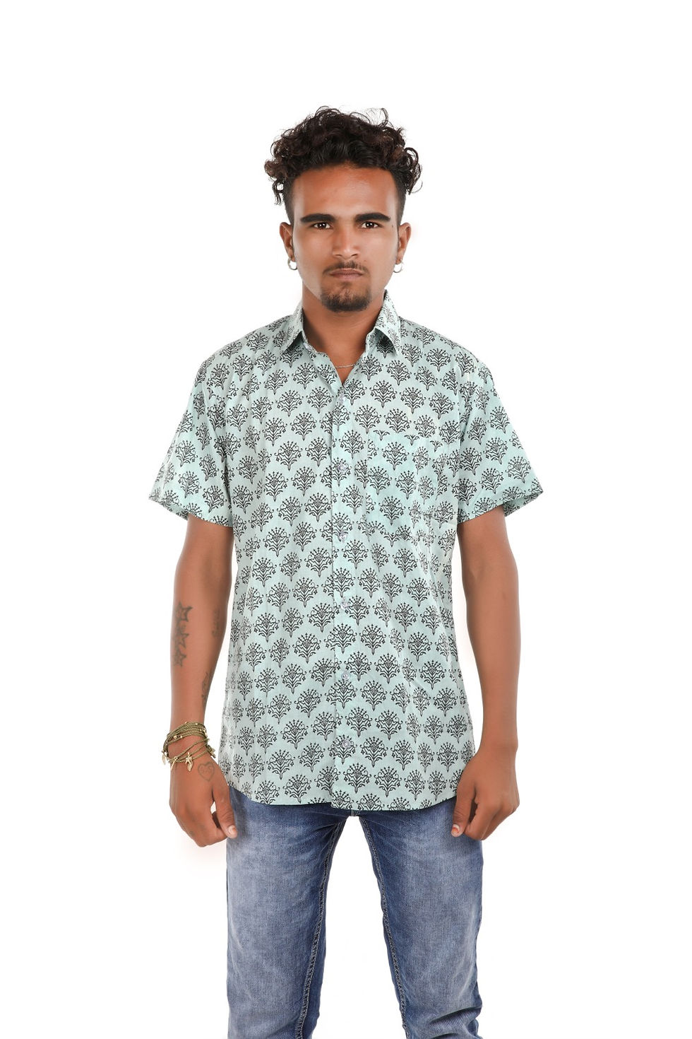 Thumbnail: Cotton shirt blue