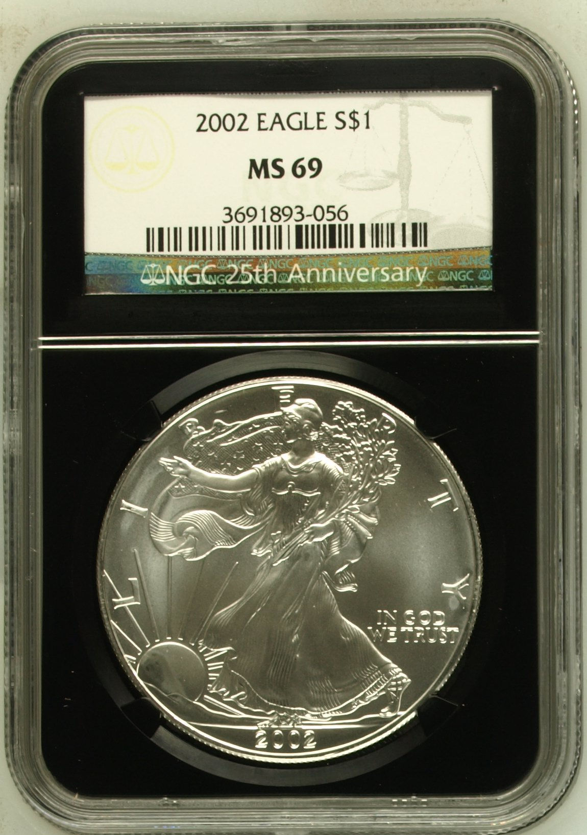 2002 EAGLE MS69 NGC