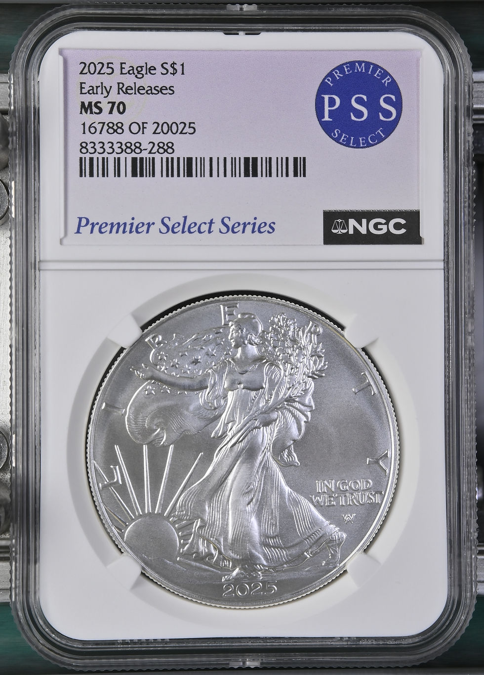 Thumbnail: 2025 Eagle Early Releases MS70 16788 OF 20025 NGC PSS