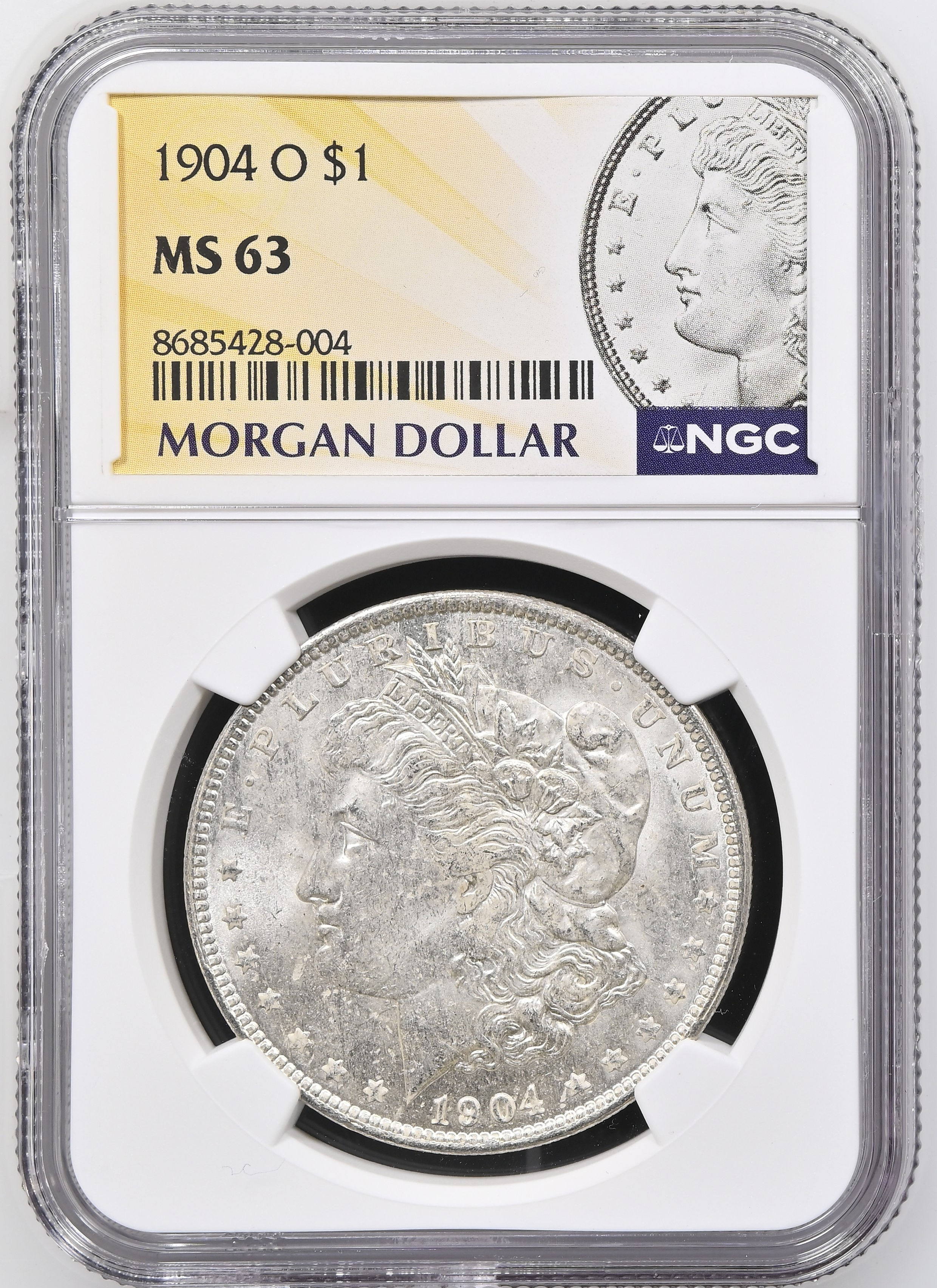 1904 O Morgan Silver Dollar MS63 NGC