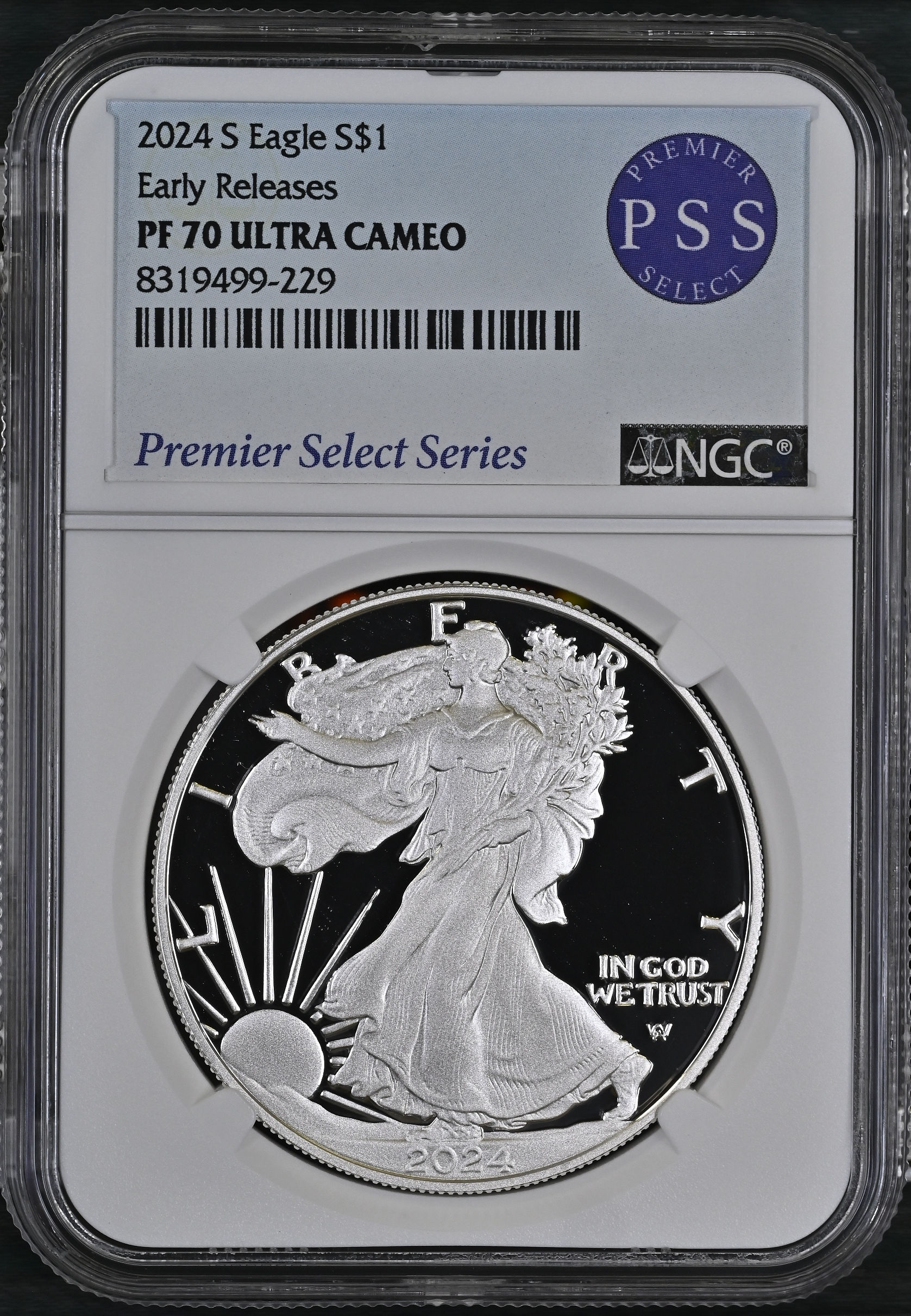 2024 S Eagle Early Releases PF70 ULTRA CAMEO NGC