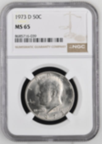 1973 D 50C MS65 NGC