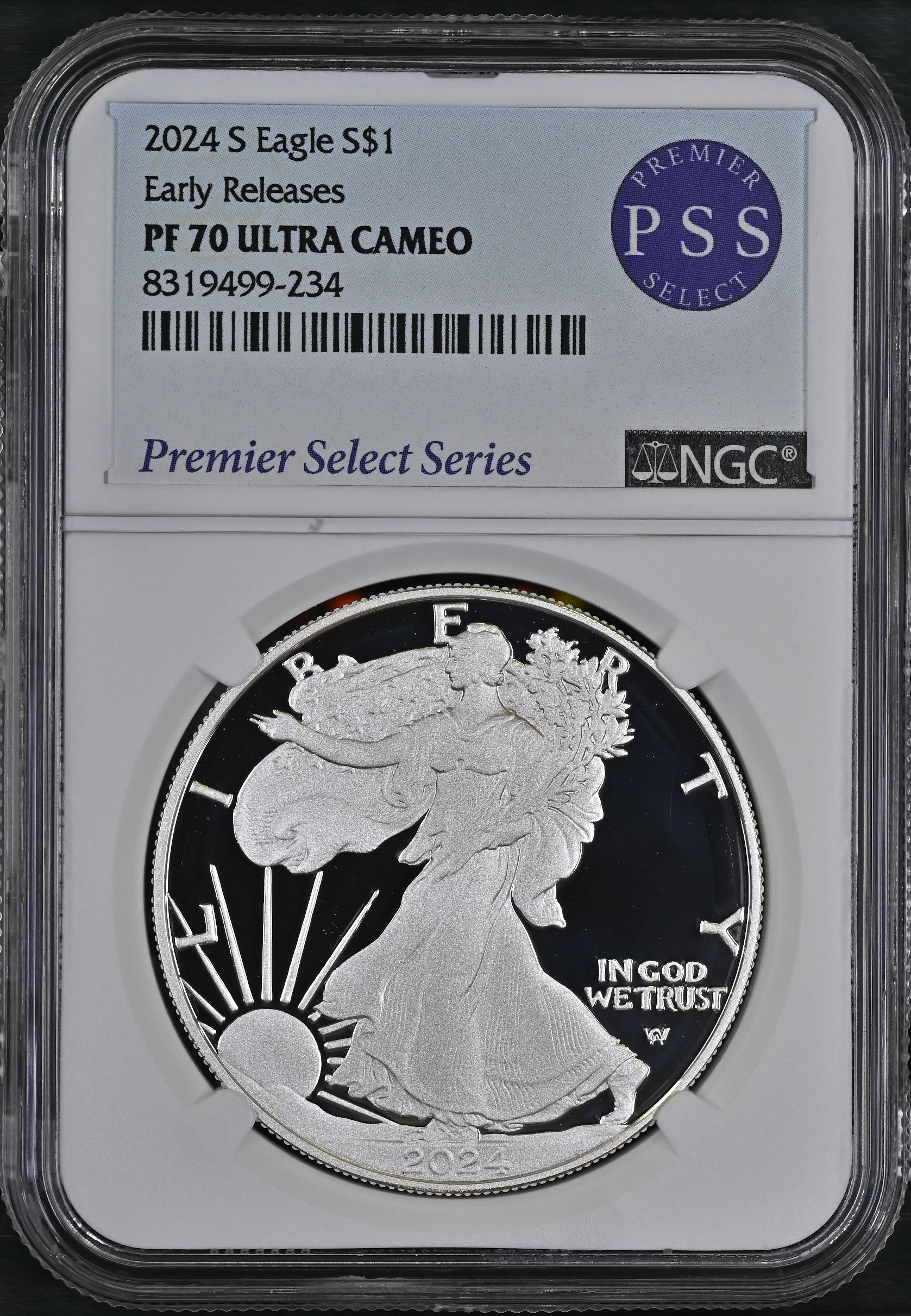 2024 S Eagle Early Releases PF70 ULTRA CAMEO NGC