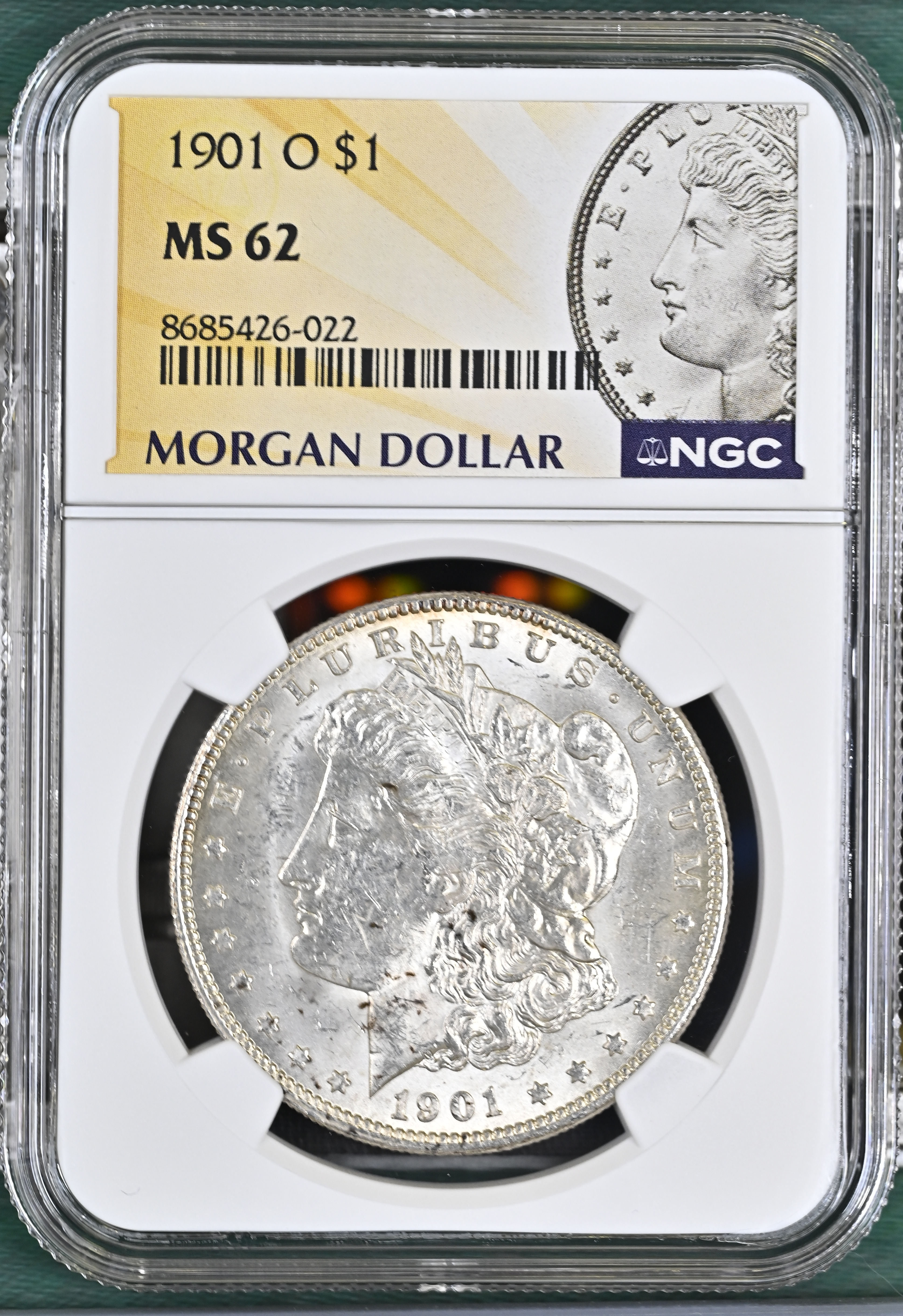1901 O Morgan Silver Dollar MS62 NGC