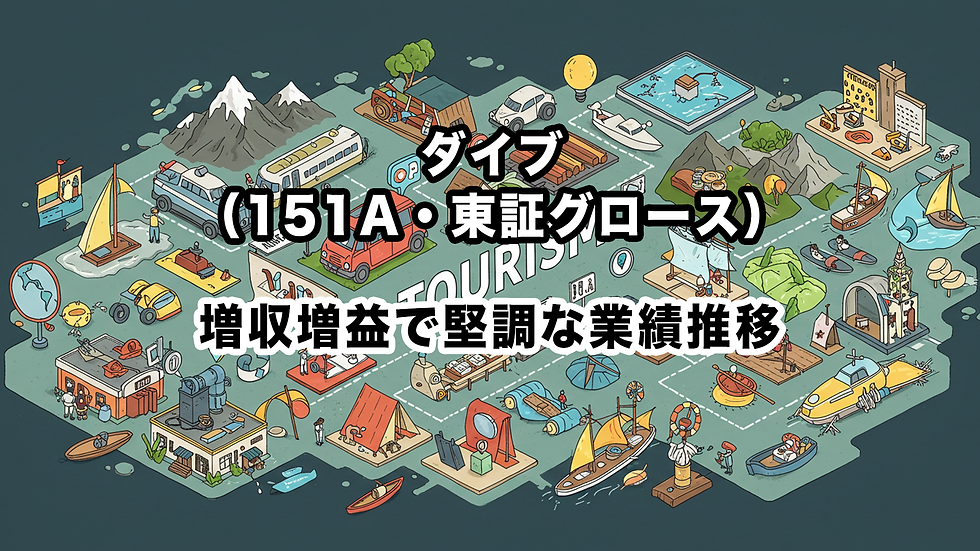 ダイブ(151A・東証グロース):増収増益で堅調な業績推移
