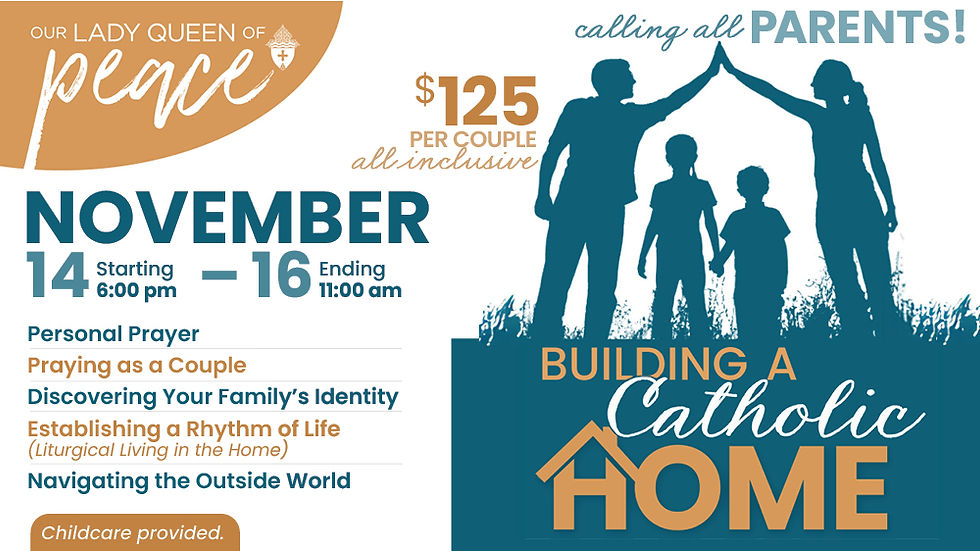 Building A Catholic Home Retreat