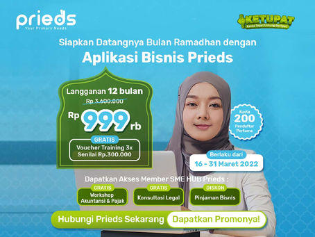 Promo Ketupat Prieds: Diskon 71% mulai dari 999k/tahun