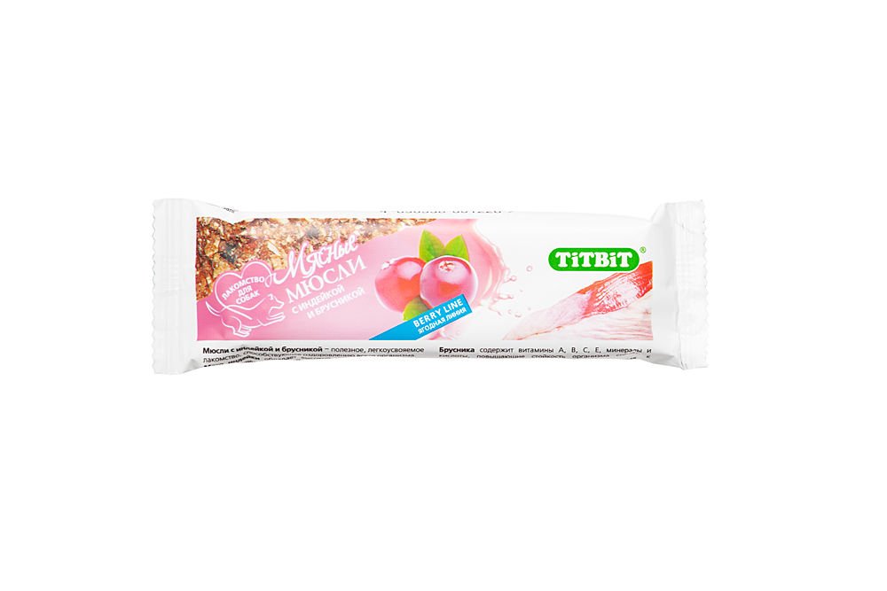 TiTBiT Мюсли Berry Индейка с Брусникой