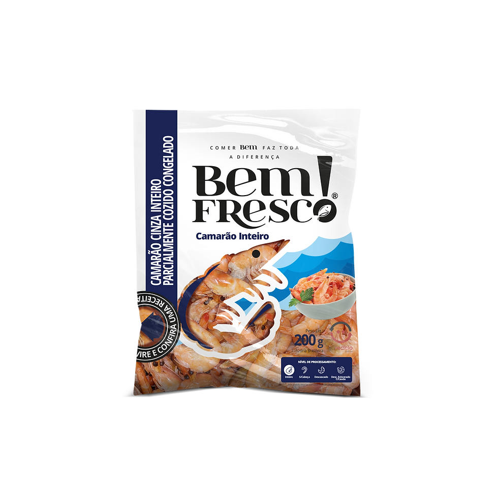 Camarão Inteiro Bem Fresco 200g