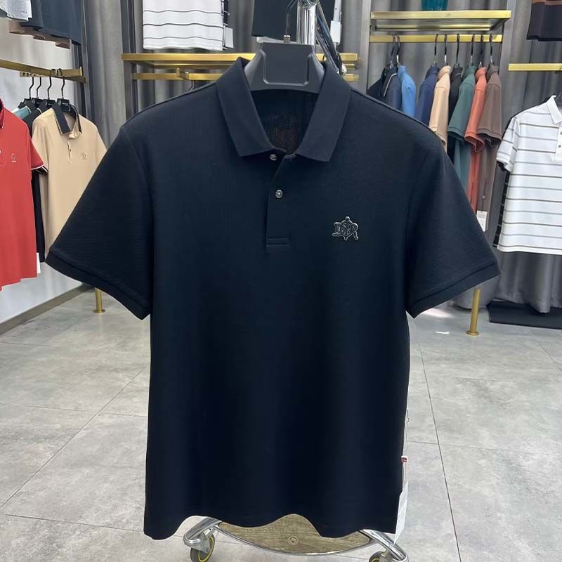 Miniatura: Camiseta masculina de manga curta, 100% algodão puro, de alta qualidade e estilo