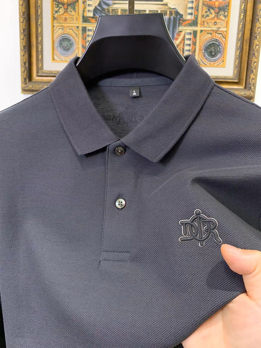 Miniatura: Camiseta masculina de manga curta, 100% algodão puro, de alta qualidade e estilo