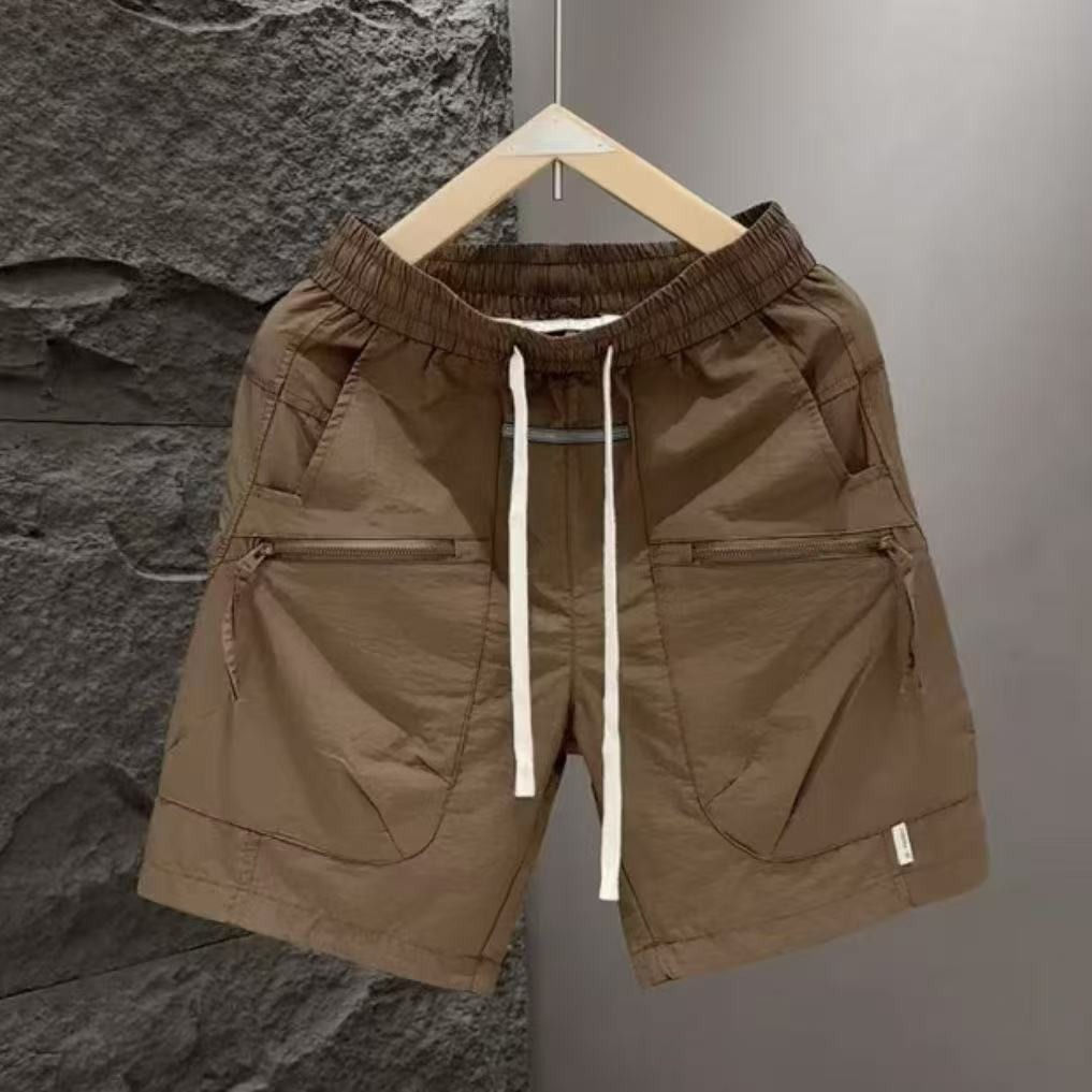 Calças de moletom masculinas da moda 2025 com cintura elástica para o verão.