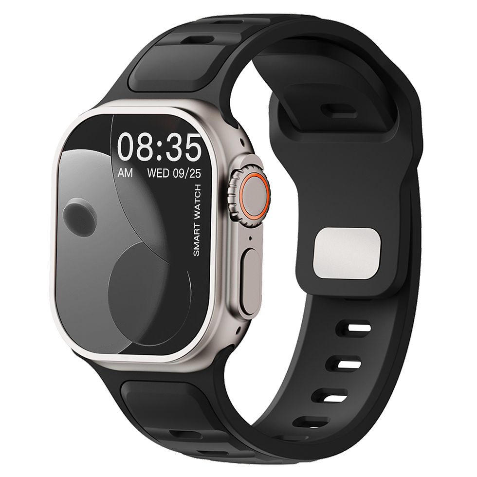 Thumbnail: Pulseira esportiva de silicone para Apple Watch Series 11, 10, 9, 8, 7, 6, 5, 4,
