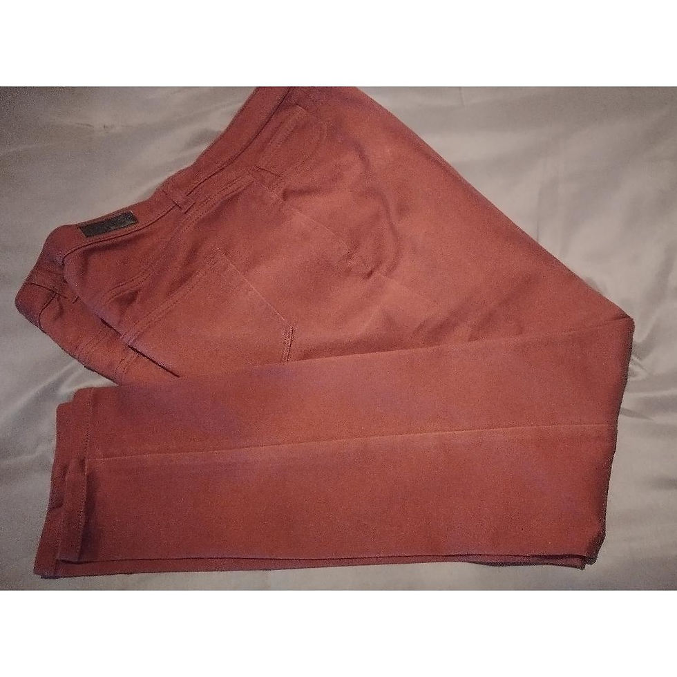 Burgundy Jegging Pants - Front View -2