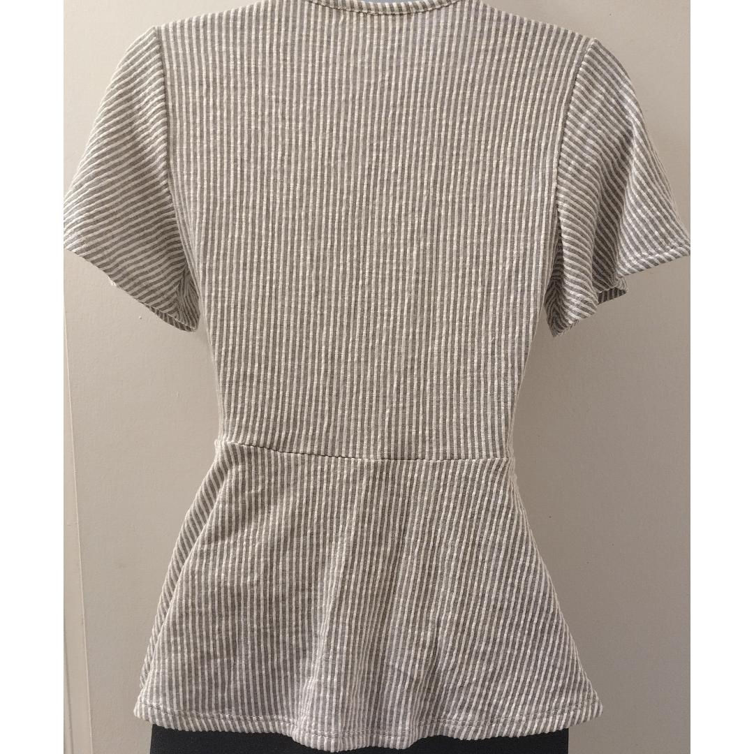 Criss-Cross With Side Tie Blouse - Back View