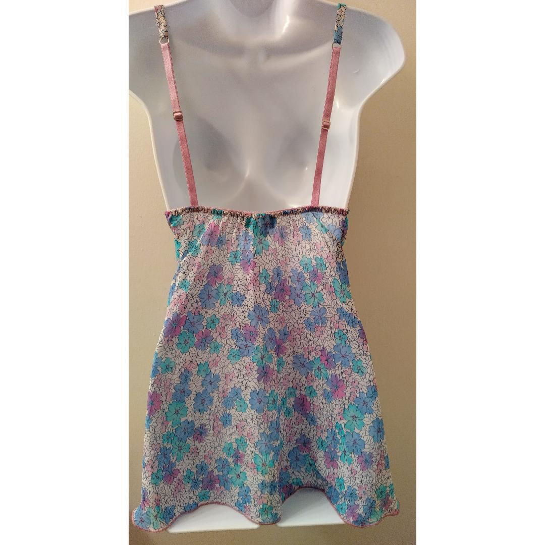 Floral Multicolor Nightie - Back View