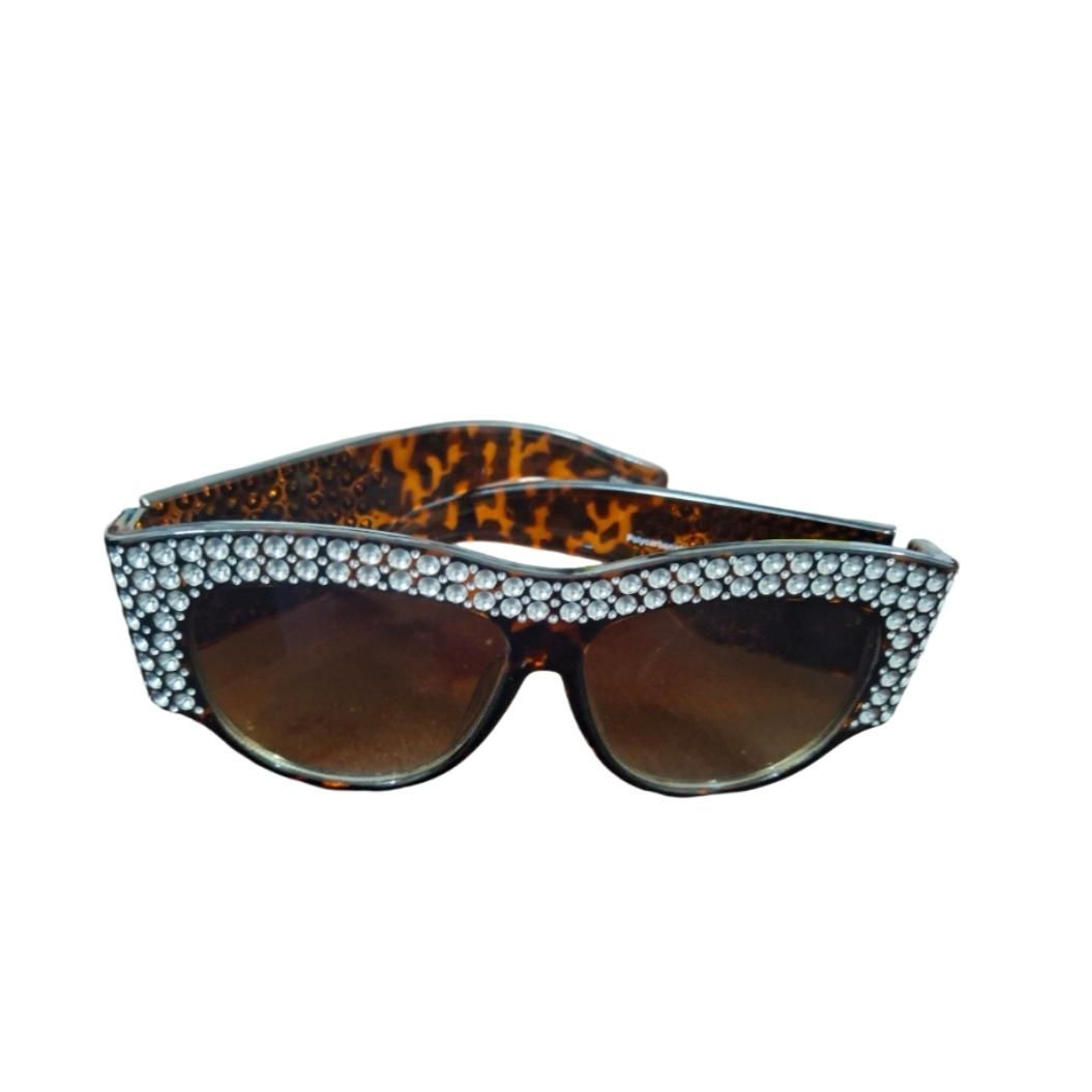 Leopard Rhinestone Sunglasses