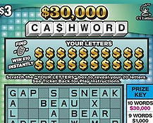 $30,000 Cashword