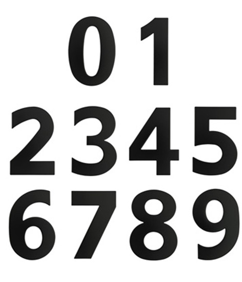 Numbers | Architectural Style | Black | View Range