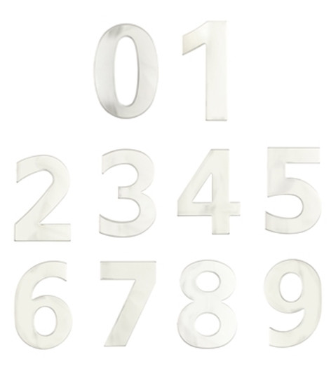Numbers | Architectural Style | 316 Polished SS