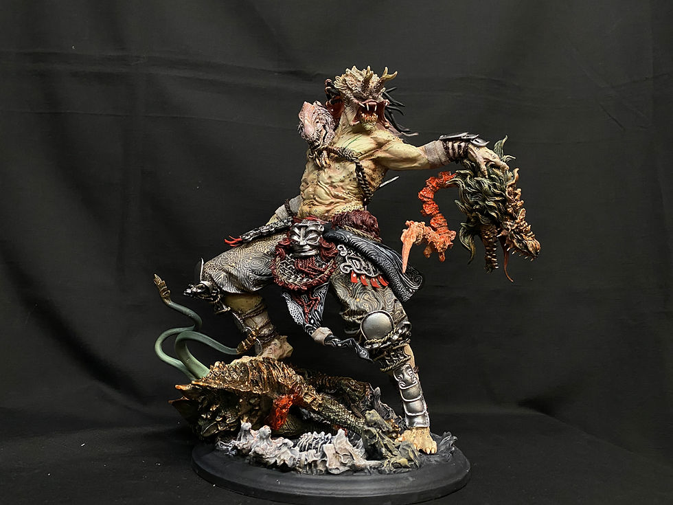 섬네일: Samurai Predator - Kirin Decapitator Art Statue 完成品