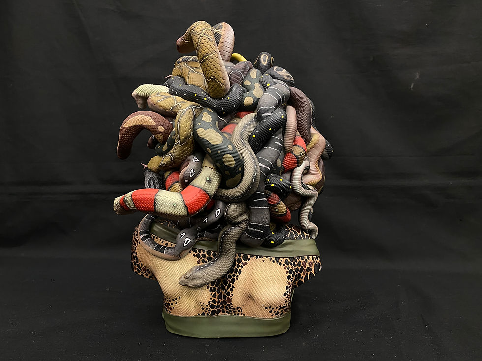 섬네일: Gorgon Bust 1:2 scale Art Statue ゴルゴン完成品