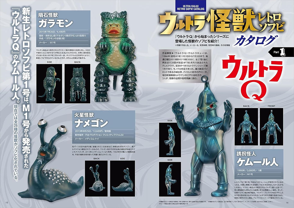 Thumbnail: Ultra Monster Retro Soft Vinyl Collection (Sanei Mook)