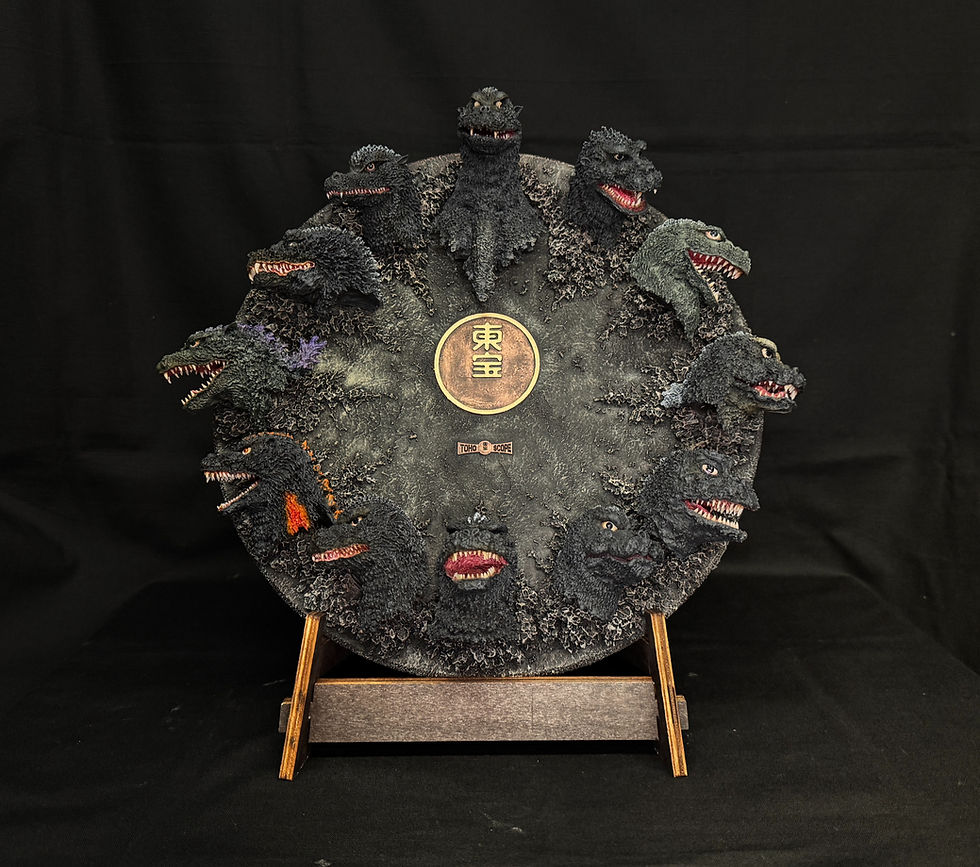 Thumbnail: History Of Godzilla Mural Plaque Art Statue (One-Off) ゴジラの歴史完成品