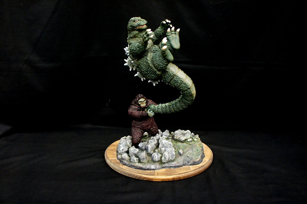 サムネイル： Godzilla vs Kong Diorama Art Statue キングコング対ゴジラ 完成品