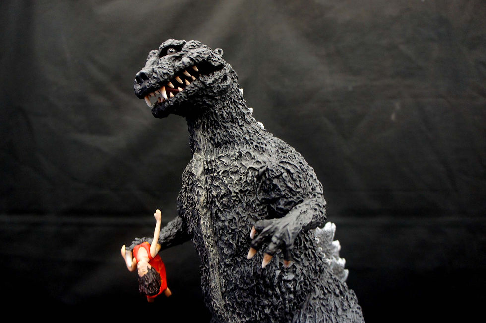 サムネイル： 1954 Godzilla Pamphlet version Art Statue ゴジラ パンフレット ポスター版 完成品