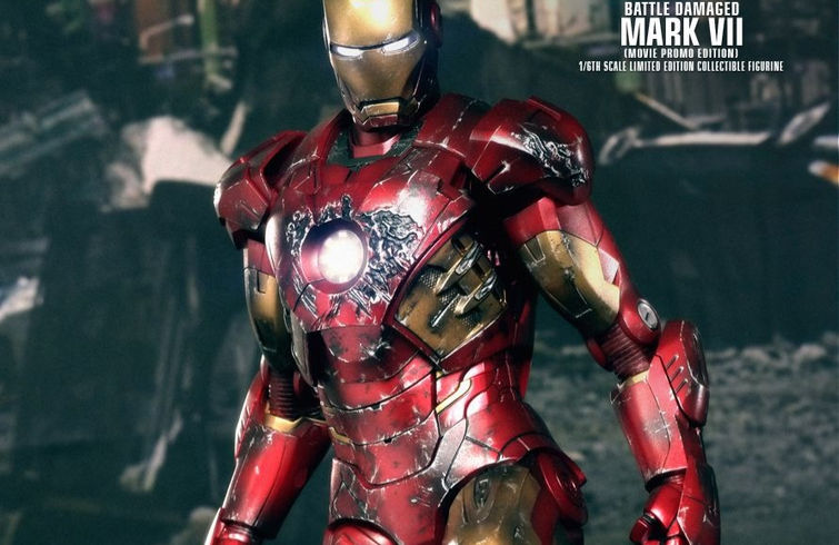 The Avengers Iron Man MK VII (Battle Damage Version) 1:6 figure