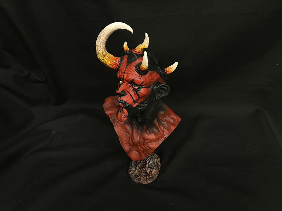 섬네일: Crescent Darth Maul 1:3 bust Art Statue Star Wars 完成品