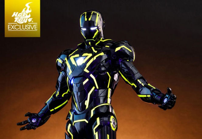 섬네일: Neon Tech Iron Man 2.0 Diecast Metal 1:6 figure MMS523-029