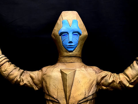 Mirrorman Golden Phantom Gold Satan Art Statue 黄金怪人ゴールド