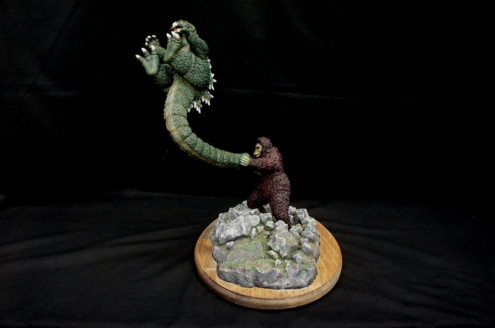 サムネイル： Godzilla vs Kong Diorama Art Statue キングコング対ゴジラ 完成品