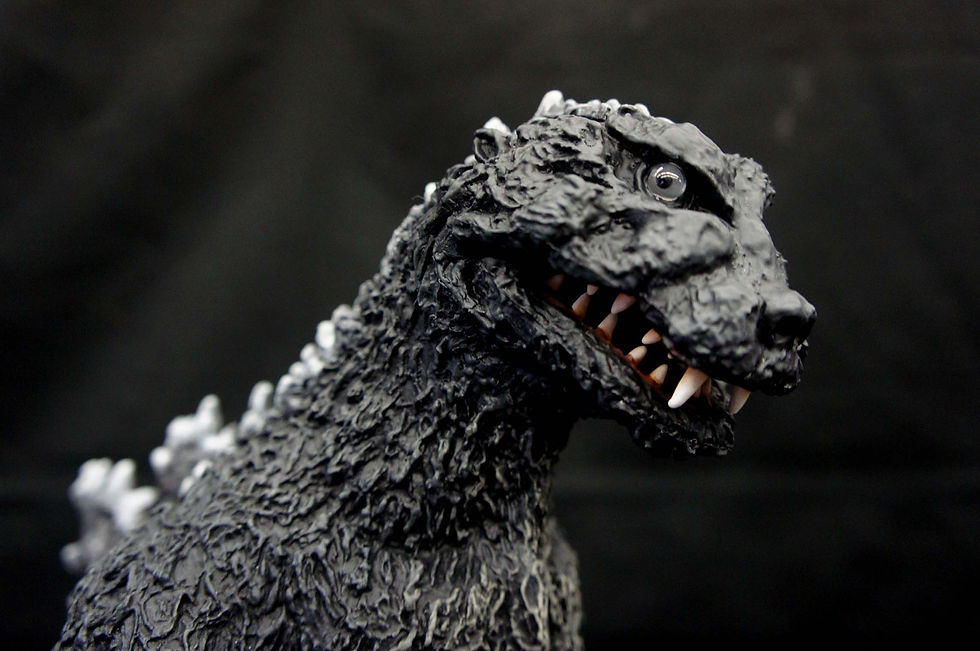 섬네일: 1954 Godzilla Pamphlet version Art Statue ゴジラ パンフレット ポスター版 完成品