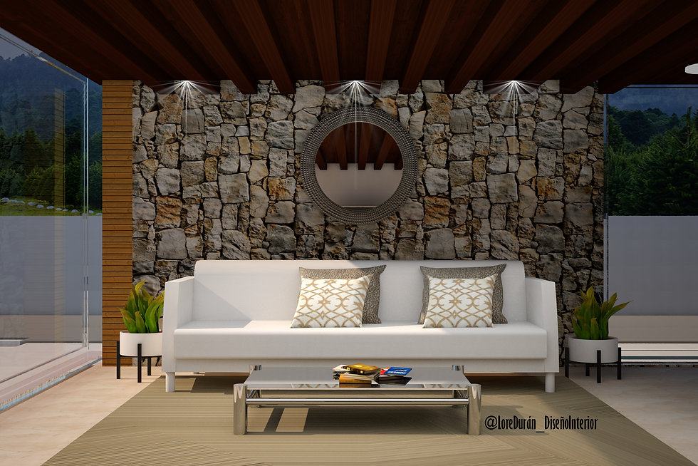 Diseño interior de casa de campo