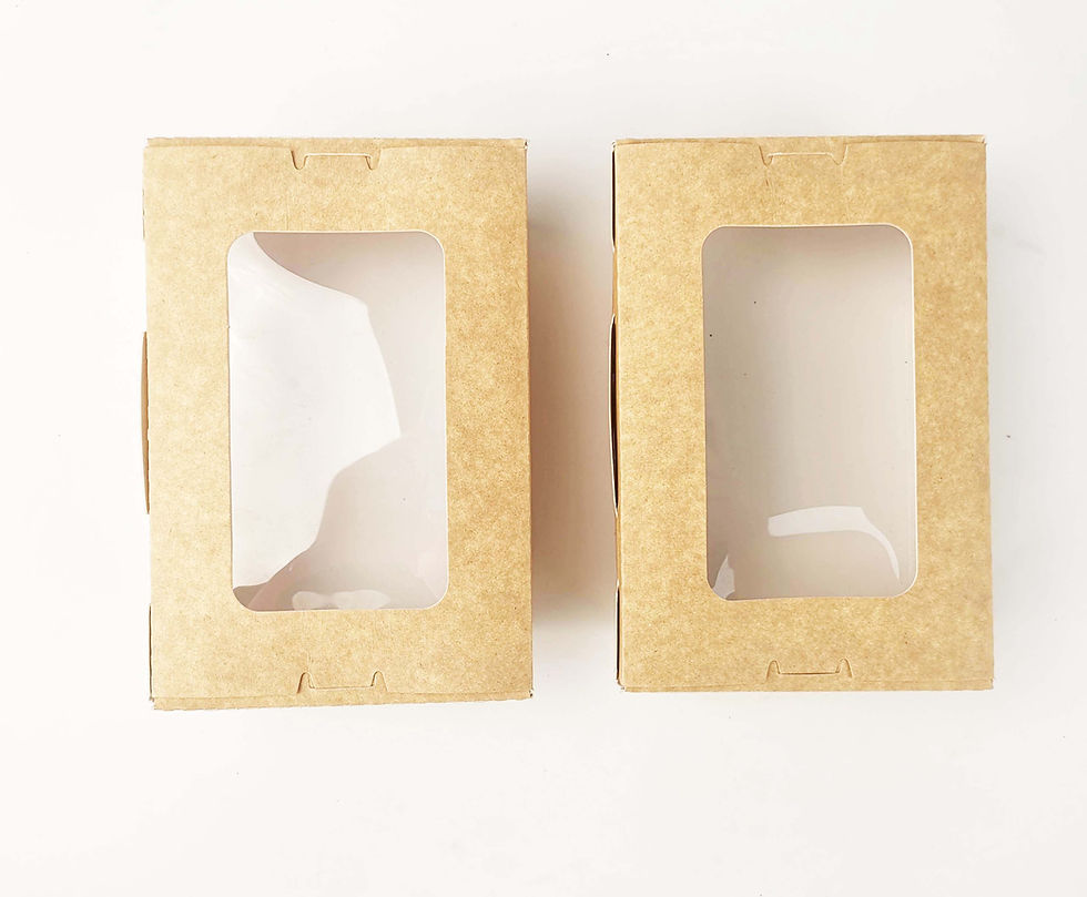 Thumbnail: Kraft Wholesale Salad Box with Window for Restaurant Takeaway