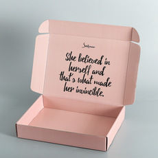 Thumbnail: Custom Logo Foldable Corrugated Small Carton Clothes Gift Mailer Box 的副本
