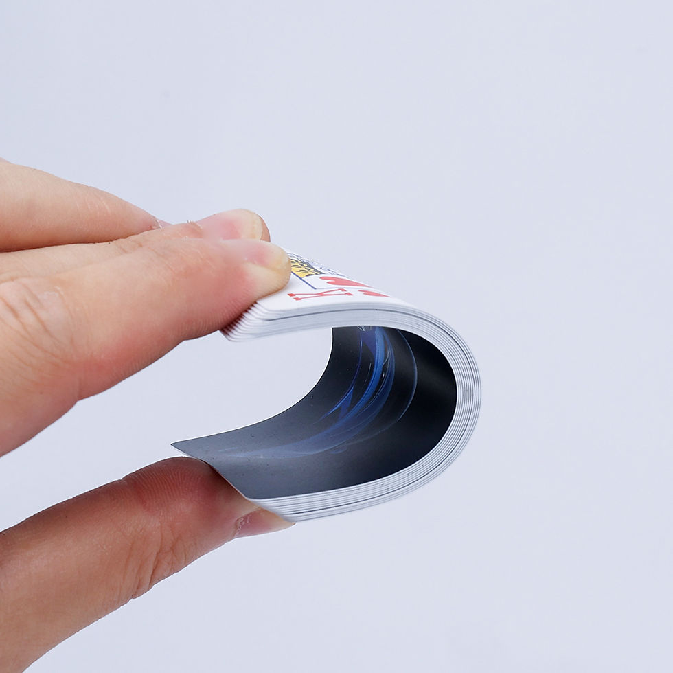 Black Waterproof PVC Playing Cards For Business Promotion