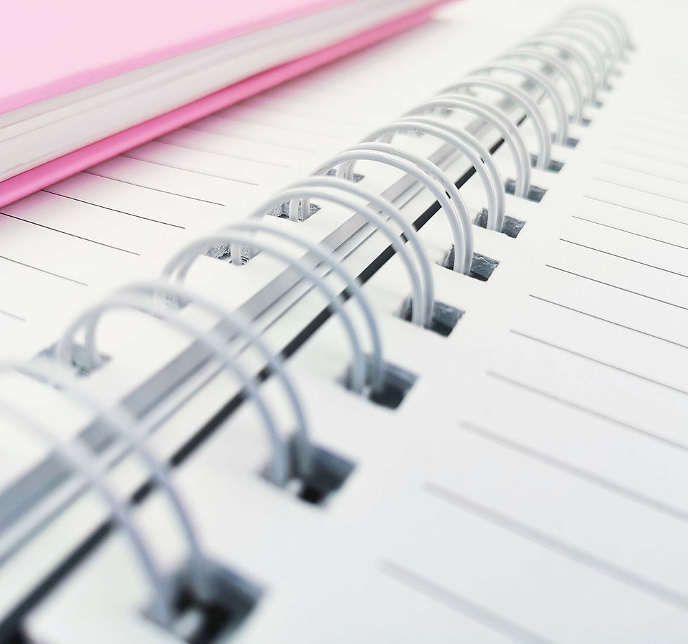 Thumbnail: A5 Silver Spiral Linded Positive Notebook