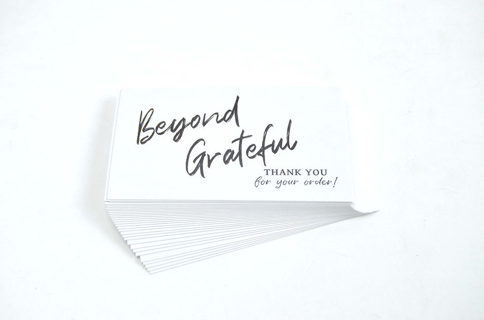 Thumbnail: Factory Custom Small Size Custom Printed Thank Your Card