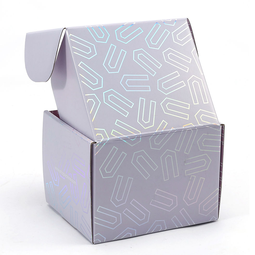 Custom Design Double Side Holographic Mailer Box