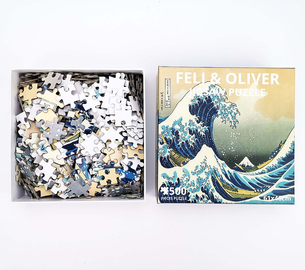 Thumbnail: 500 Piece Famous Painting Great Wave off Kanagawa Puzzle from China Factory